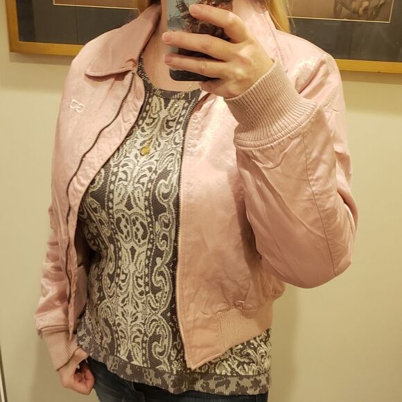 Vintage pink bomber jacket - Picture 9 of 11